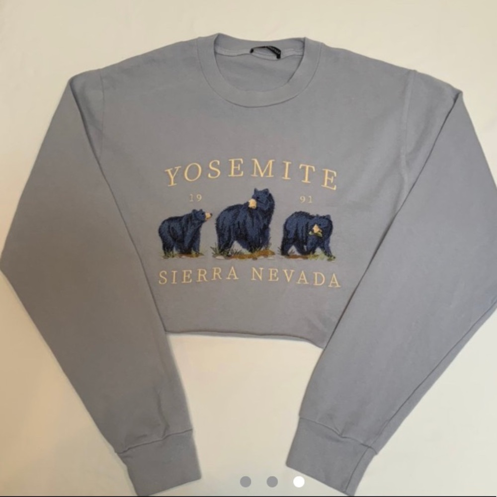 Long sleeve crop top
